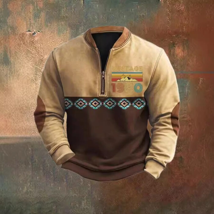 Sweater 3D Digital Printing Stand Collar Men's Street - Image 5