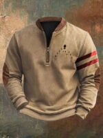 Sweater 3D Digital Printing Stand Collar Men's Street - Image 3