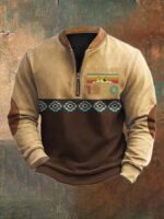 Sweater 3D Digital Printing Stand Collar Men's Street - Image 9