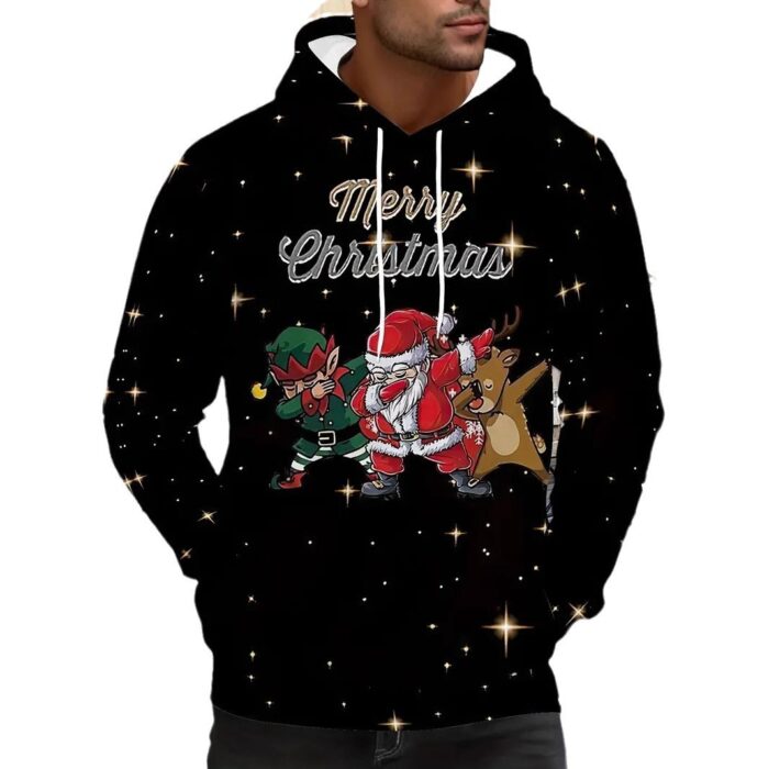 Santa Claus 3D Digital Printing Sweater - Image 8