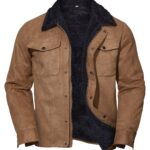 Men's Vintage Suede Casual Coat Lapel - Image 5