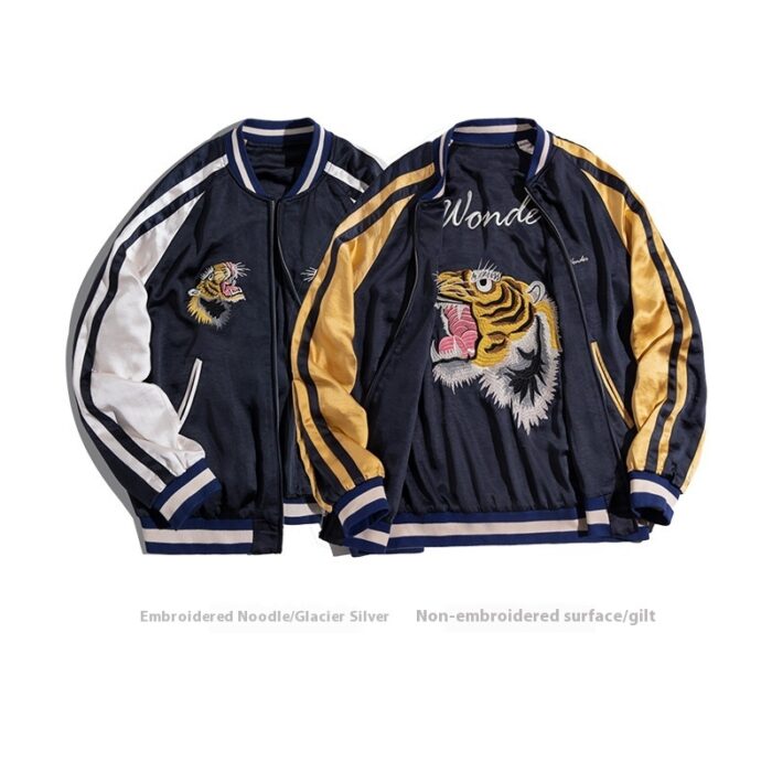 Retro Two-sided Wear Yokosuka Coat For Men - Image 7