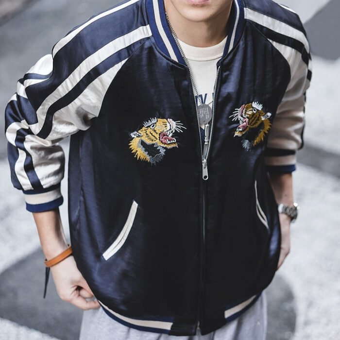 Retro Two-sided Wear Yokosuka Coat For Men - Image 1