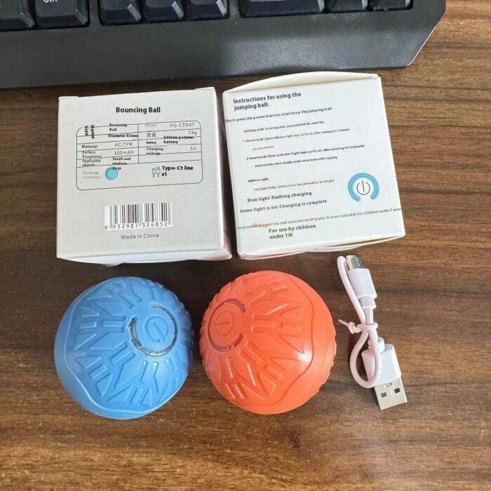Pets Electric Jumping Ball Automatic Dog-teasing Luminous Pet Products - Image 3