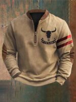 Sweater 3D Digital Printing Stand Collar Men's Street - Image 8
