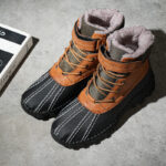 Winter Fleece Lace-up Snow Boots For Men Women Waterproof And Anti-slip Outdoor Work Boot Fashion Warm Mid-tube Cotton Shoes Men - Image 8