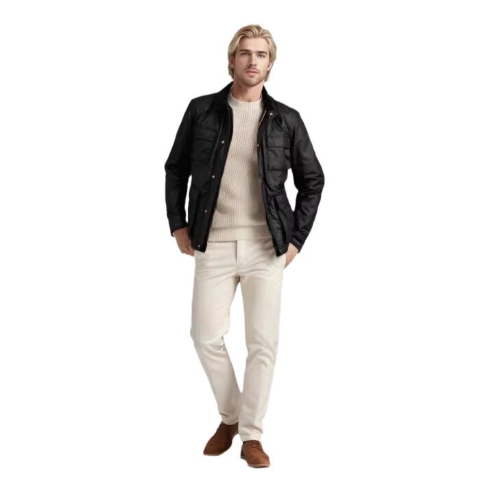 Fashion Solid Color Zipper Jacket Jacket Men - Image 2