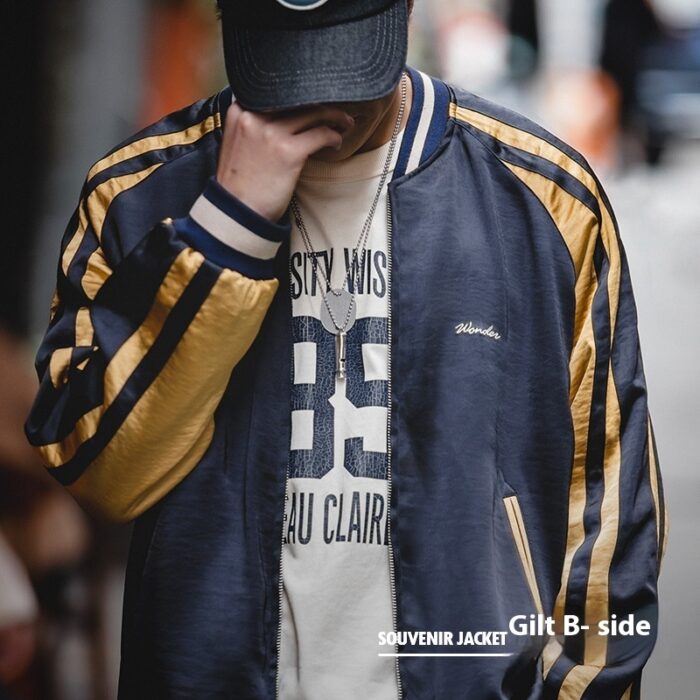 Retro Two-sided Wear Yokosuka Coat For Men - Image 3