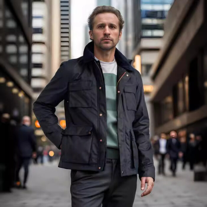 Fashion Solid Color Zipper Jacket Jacket Men - Image 1