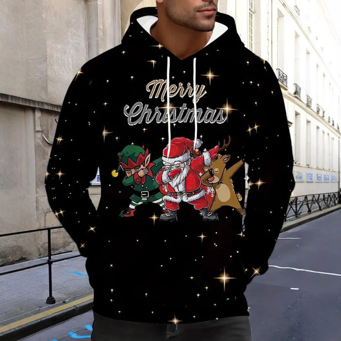 Santa Claus 3D Digital Printing Sweater - Image 1