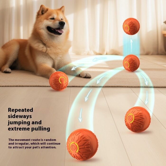 Pets Electric Jumping Ball Automatic Dog-teasing Luminous Pet Products - Image 1