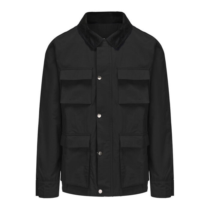 Fashion Solid Color Zipper Jacket Jacket Men - Image 3