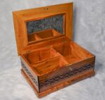 15 X10 In High Quality Burl Jewelery Box, Mirror Inside The Lid, Thuya Box With Lock Key, Decorative Box, Memory Box, Gift Idea, Christmas Gift - Image 5