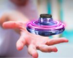 Mini Fingertip Gyro Interactive Decompression Toy Drone LED UFO Type Flying Helicopter Spinner Toy Kids - Image 6